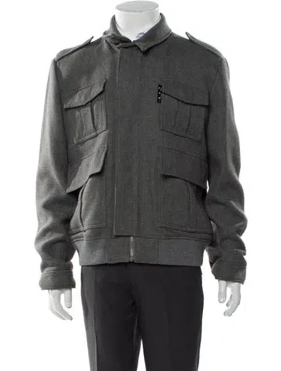 Pre-owned Off-white 2021 Utility Jacket In Gray