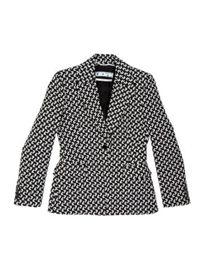 Pre-owned Off-white 2021 Virgin Wool Jacket In Black