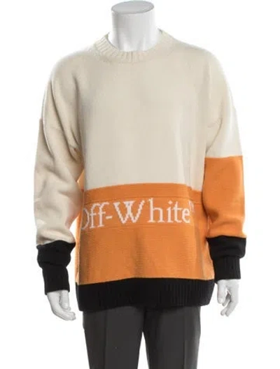 Pre-owned Off-white 2021 Virgin Wool Pullover In Multi