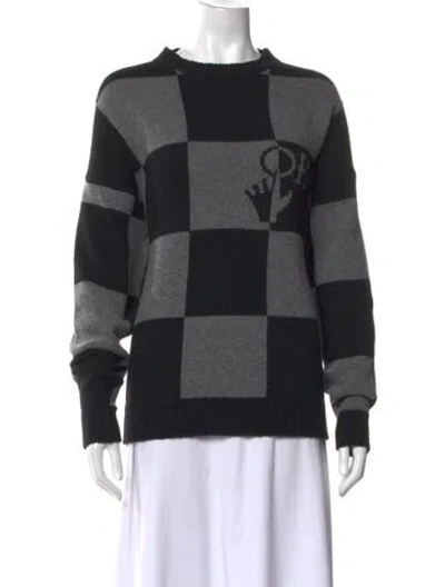 Pre-owned Off-white 2021 Virgin Wool Sweater W/ Tags In Black