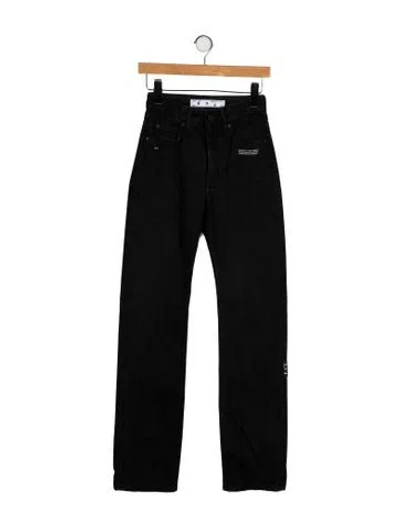 Pre-owned Off-white 2021 Wide Leg Jeans In Black