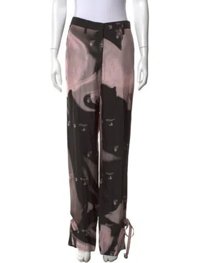 Pre-owned Off-white 2021 Wide Leg Pants In Black