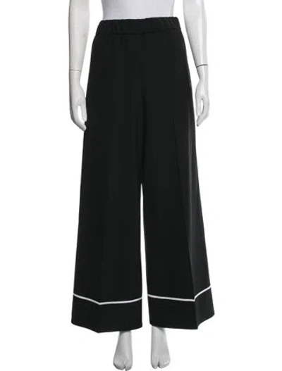 Pre-owned Off-white 2021 Wide Leg Pants In Black