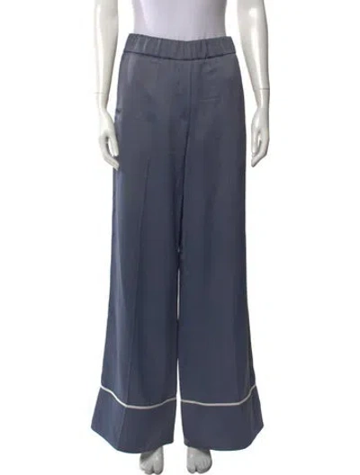 Pre-owned Off-white 2021 Wide Leg Pants In Blue