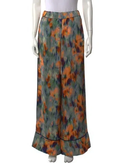 Pre-owned Off-white 2021 Wide Leg Pants In Blue