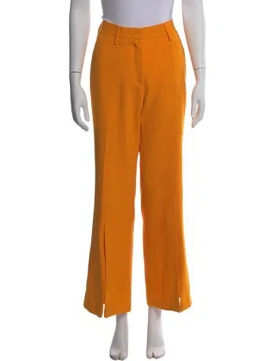 Pre-owned Off-white 2021 Wide Leg Pants In Orange