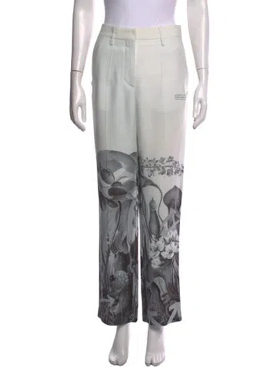 Pre-owned Off-white 2021 Wide Leg Pants In White