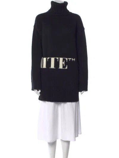 Pre-owned Off-white 2021 Wool Sweater In Black