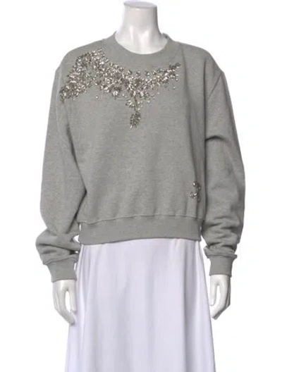 Pre-owned Off-white 2021 X Swarovski Sweater In Gray