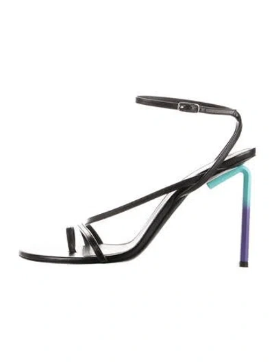 Pre-owned Off-white 2022 Allen Sandals In Black