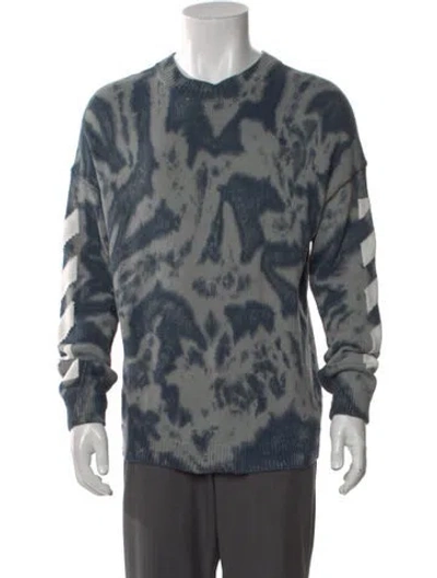 Pre-owned Off-white 2022 Arrow Pullover In Blue