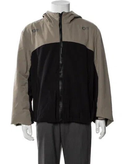 Pre-owned Off-white 2022 Arrow Windbreaker In Black