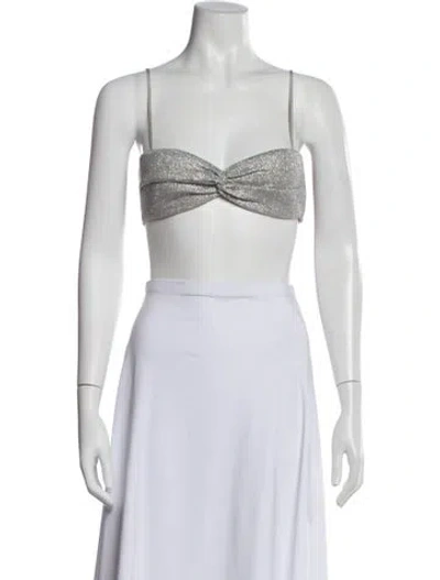 Pre-owned Off-white 2022 Bandeau Top Crop Top W/ Tags In White