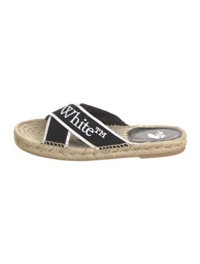 Pre-owned Off-white 2022 Canvas Sandals In Black