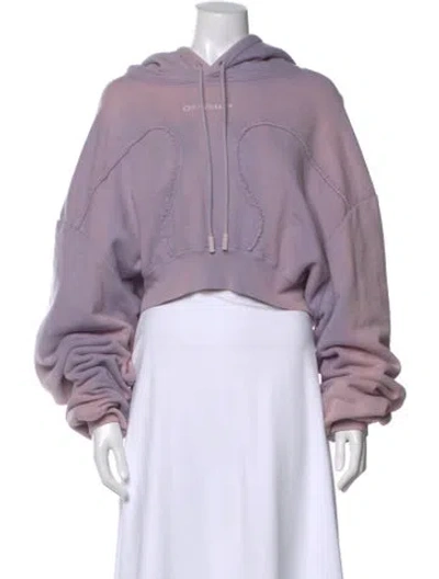 Pre-owned Off-white 2022 Crew Neck Hoodie In Purple