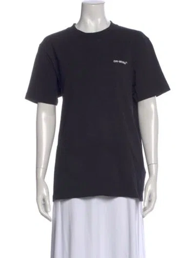 Pre-owned Off-white 2022 Crew Neck T-shirt In Black