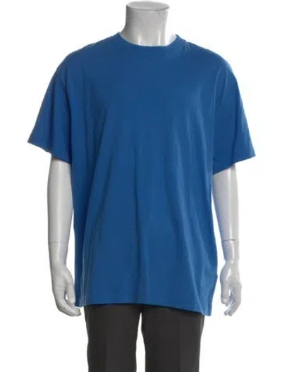 Pre-owned Off-white 2022 Crew Neck T-shirt In Blue