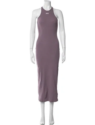 Pre-owned Off-white 2022 Dress In Purple