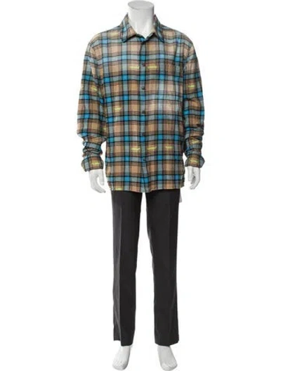 Pre-owned Off-white 2022 Flannel Shirt In Blue
