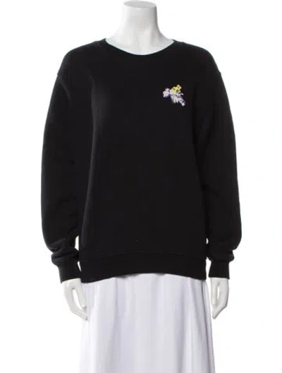 Pre-owned Off-white 2022 Floral Arrows Sweatshirt In Black