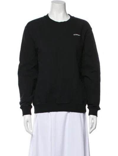 Pre-owned Off-white 2022 Floral Arrows Sweatshirt In Black
