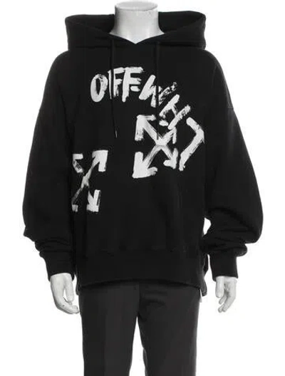 Pre-owned Off-white 2022 Graphic Print Hoodie In Black
