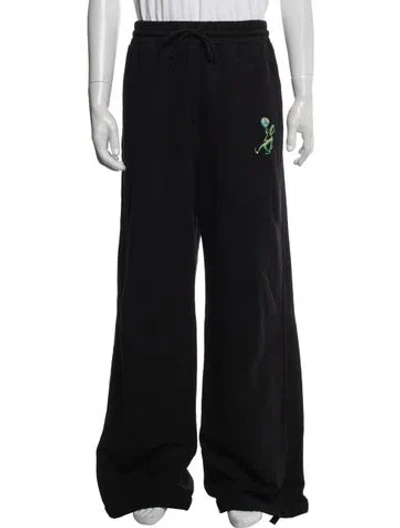 Pre-owned Off-white 2022 Graphic Print Lounge Bottoms In Black