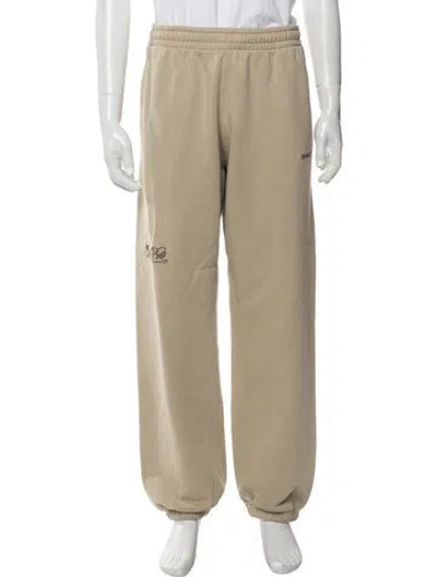Pre-owned Off-white 2022 Graphic Print Lounge Bottoms In Neutrals