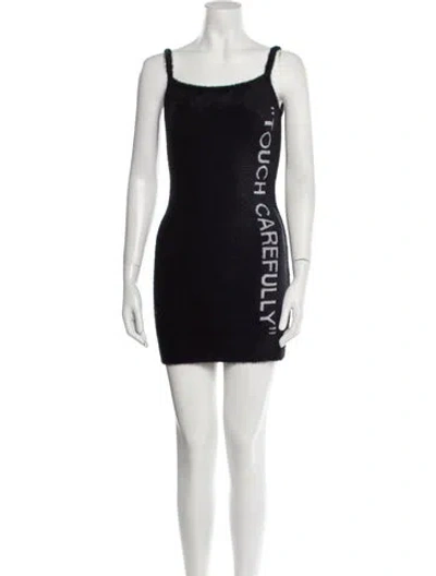 Pre-owned Off-white 2022 Graphic Print Sweater In Black