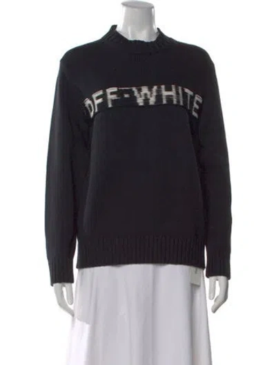 Pre-owned Off-white 2022 Graphic Print Sweater In Black