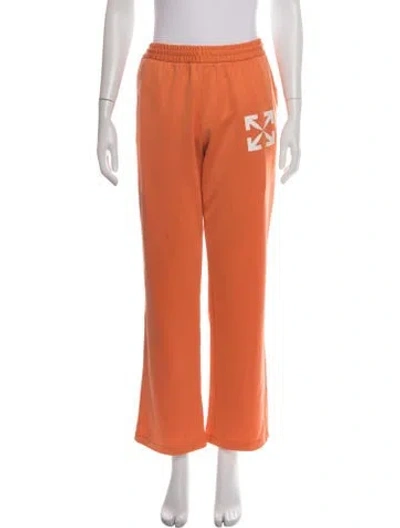 Pre-owned Off-white 2022 Graphic Print Sweatpants In Orange