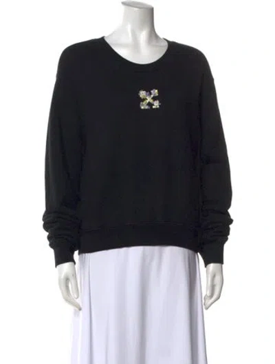 Pre-owned Off-white 2022 Graphic Print Sweatshirt In Black