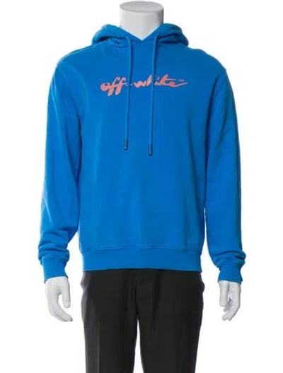 Pre-owned Off-white 2022 Graphic Print Sweatshirt In Blue