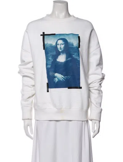 Pre-owned Off-white 2022 Graphic Print Sweatshirt In White
