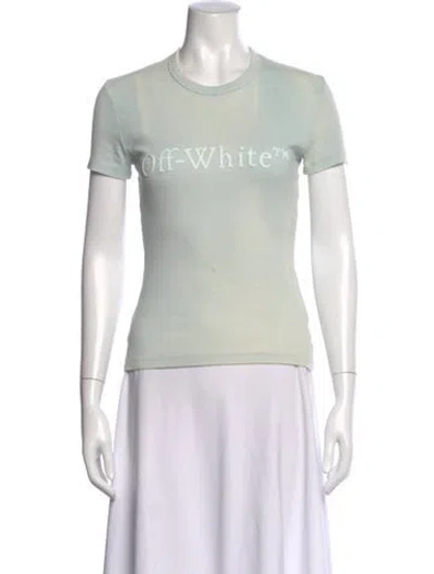 Pre-owned Off-white 2022 Graphic Print T-shirt In Green