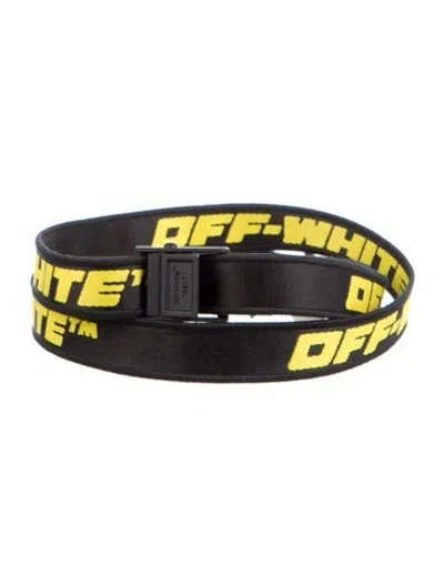 Pre-owned Off-white 2022 Industrial Tape Belt In Black