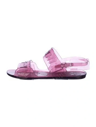 Pre-owned Off-white 2022 Jelly Sole Sandals In Purple
