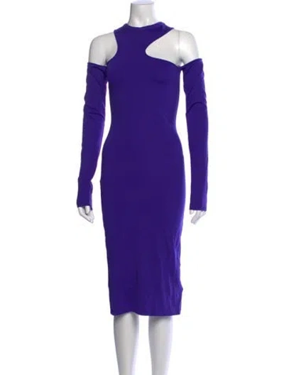 Pre-owned Off-white 2022 Knee-length Dress In Blue