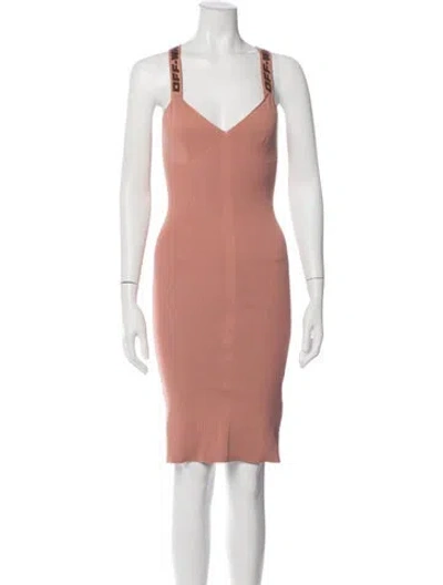 Pre-owned Off-white 2022 Knee-length Dress W/ Tags In Pink