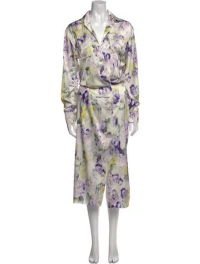 Pre-owned Off-white 2022 Long Dress In Green