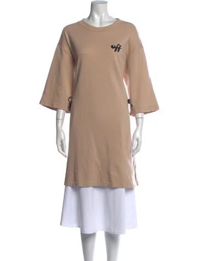 Pre-owned Off-white 2022 Long Dress In Neutrals