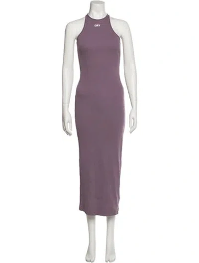 Pre-owned Off-white 2022 Long Dress In Purple