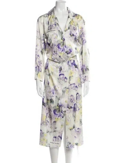Pre-owned Off-white 2022 Midi Length Dress In Neutral