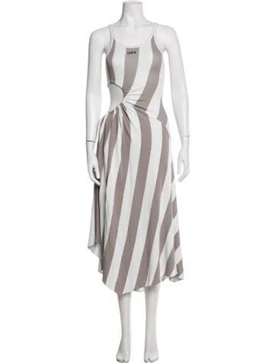 Pre-owned Off-white 2022 Midi Length Dress In Neutrals