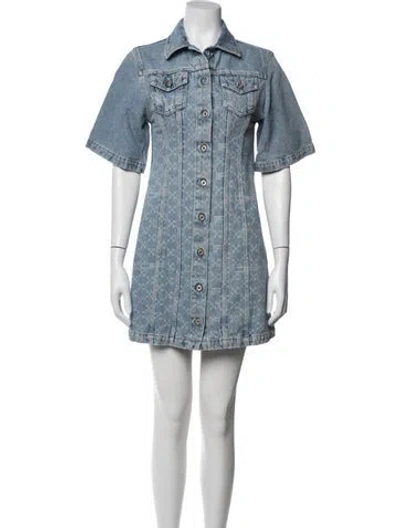 Pre-owned Off-white 2022 Mini Dress In Blue