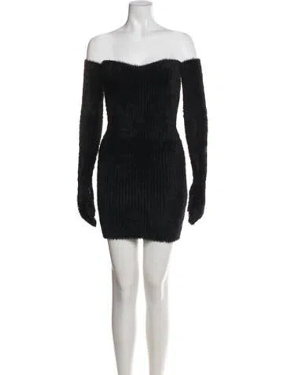 Pre-owned Off-white 2022 Mini Dress W/ Tags In Black