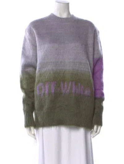 Pre-owned Off-white 2022 Mohair Sweater In Purple