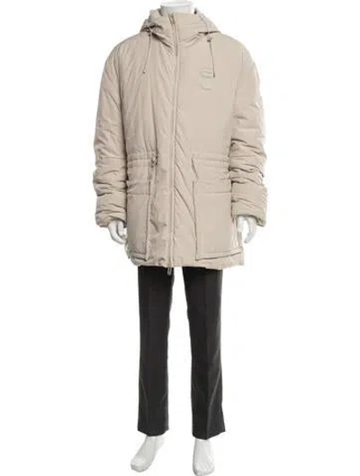 Pre-owned Off-white 2022 Puffer Coat In Neutrals