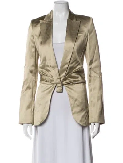 Pre-owned Off-white 2022 Satin Blazer W/ Tags In Neutral