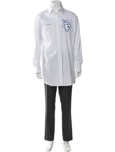 Pre-owned Off-white 2022 Signature Logo Shirt In White